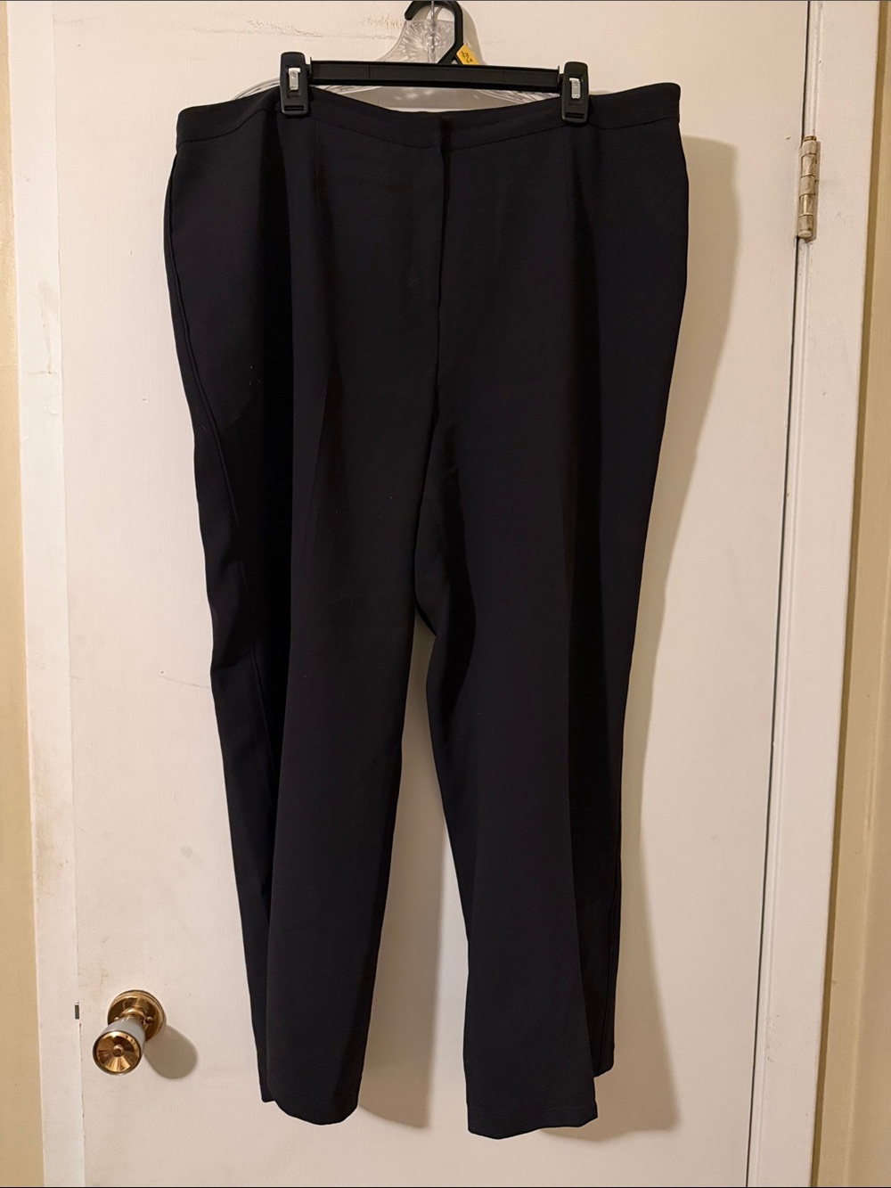 Covington Black Straight-Leg Dress Trousers